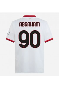 AC Milan Tammy Abraham #90 Fotballdrakt Borte Klær 2024-25 Korte ermer